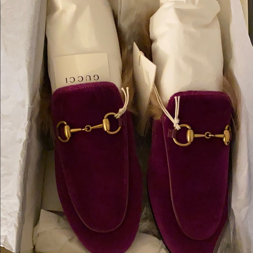 Gucci Velvet Loafers SIZE 4.5
